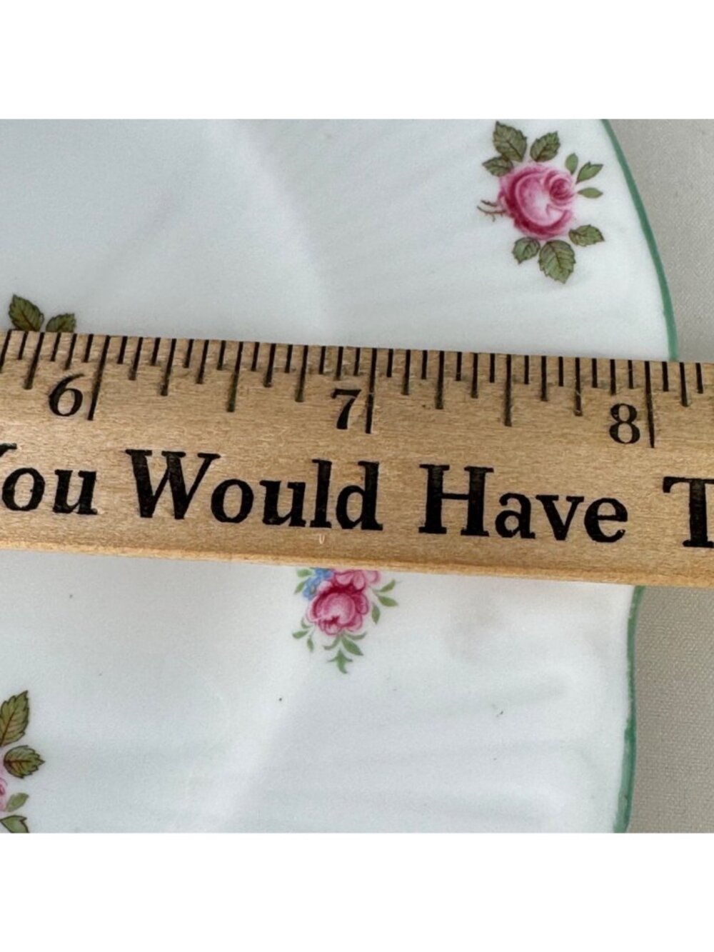 Shelley Bone China Pink Rosebud Pattern Luncheon Plate 13426 England Vtg Floral - Picture 4 of 12